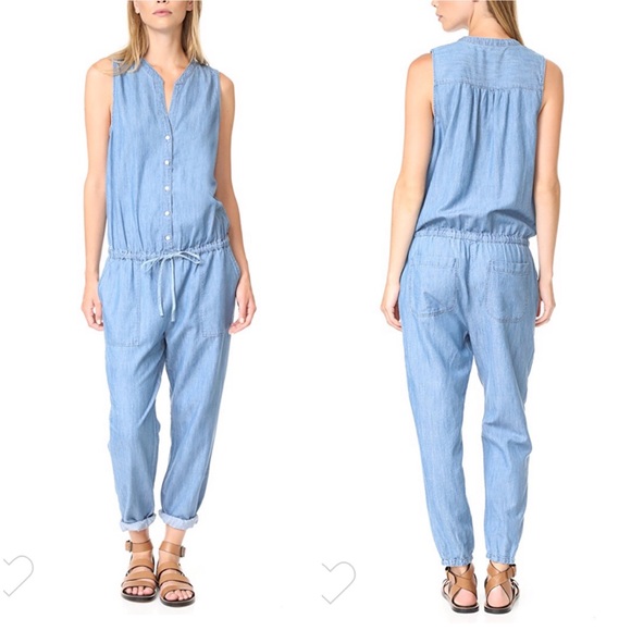 Soft Joie Pants - NWT Soft Joie Vintage Chambray Wash Jumpsuit Small